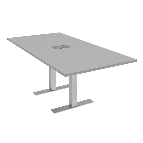 35.5 in W, 71.5 in L, 29 in H, Engineered Wood Top, Grey